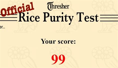 rice purity test 2022